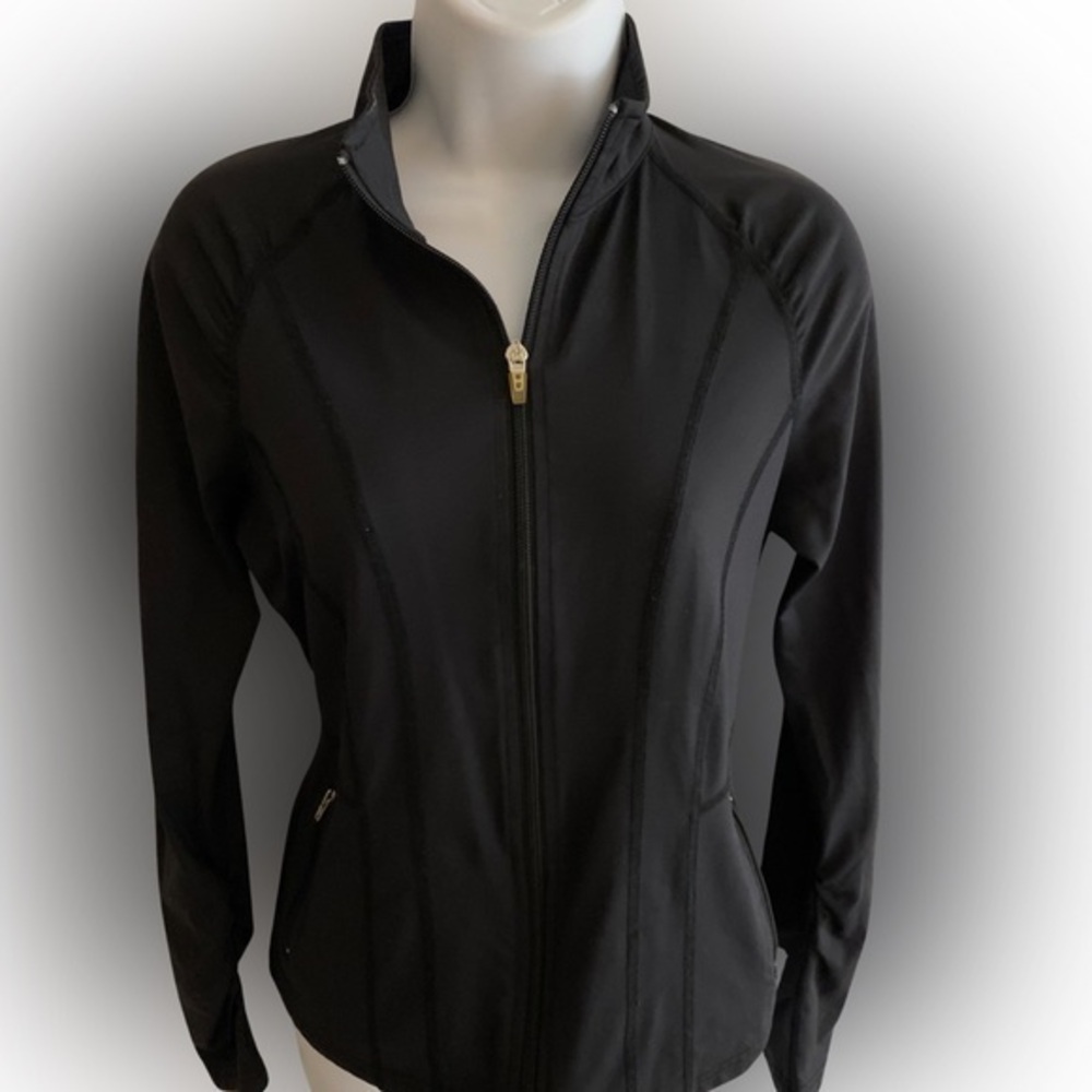 Lija Zip Jacket - S black , polyester spandex